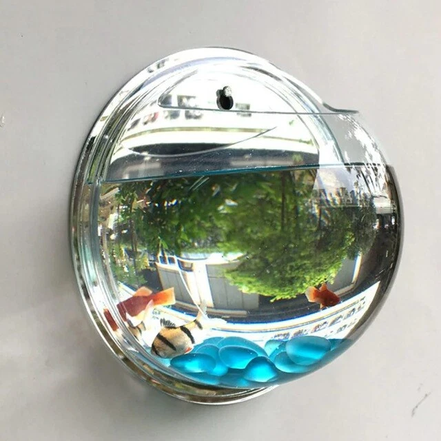 15cm Plant Wall Mounted Hanging Aquarium Tank Fish Bowl Flowerpot Vase Decor