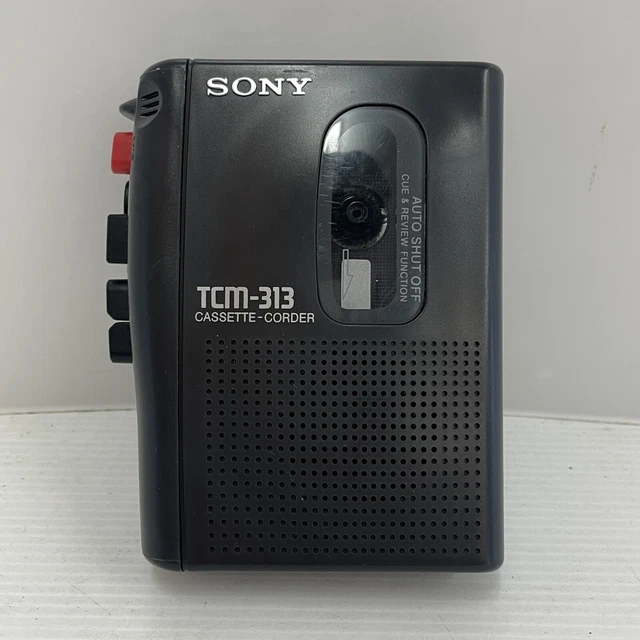 SONY TCM313 CASSETTECORDER Tape Voice Recorder Player Walkman [For