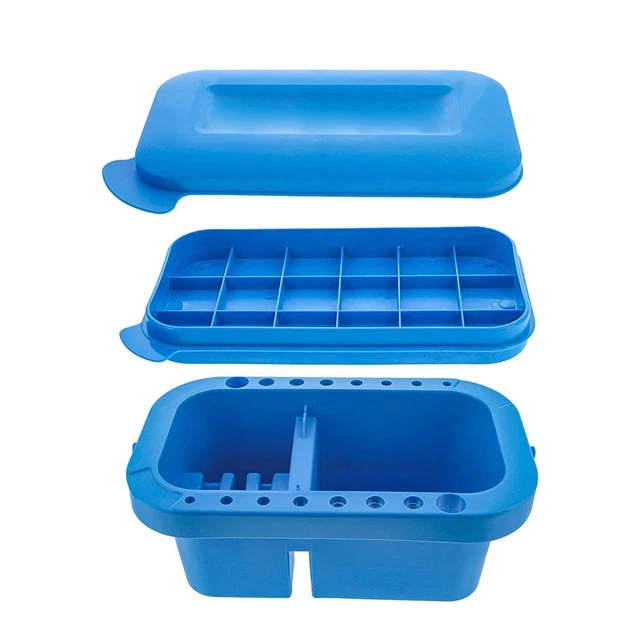 Set De 2 Seaux De Lavage Pliables En Silicone Pour Pinceaux - Nettoyeur Aquarelle, Peinture - Portable