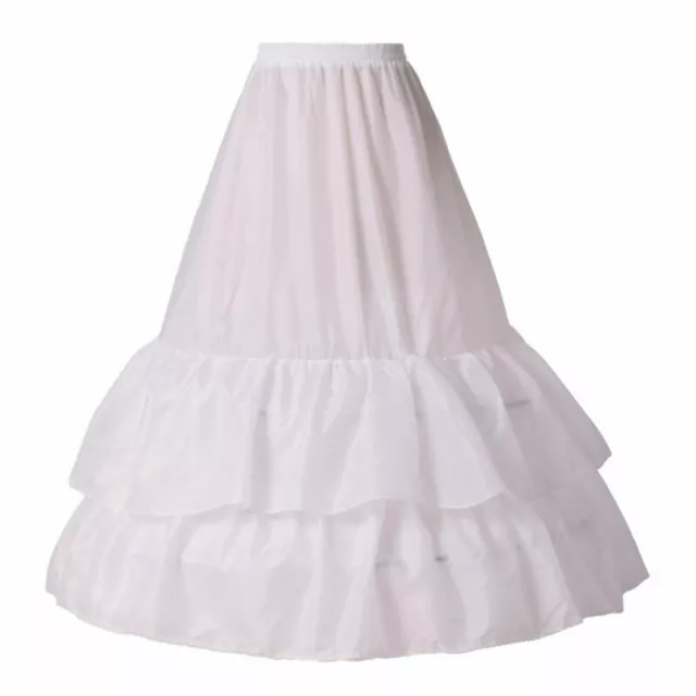 Chiffon Underskirt A-line Dress Bustle Adjustable Ruffle Crinoline Petticoat