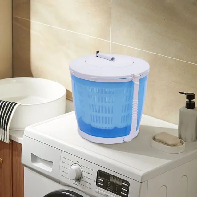 Portable Hand Powered Machine Mini Manual Washer W/ Spin Dryer Combo