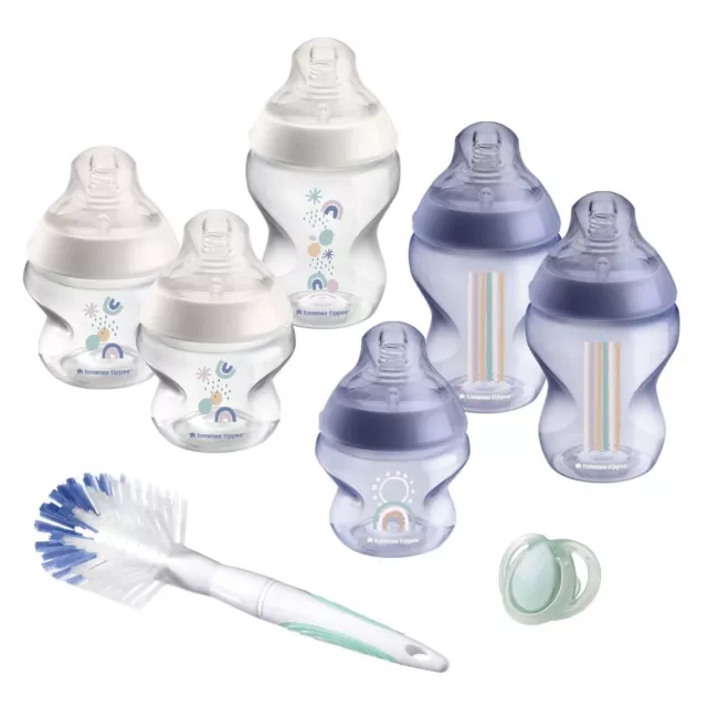 Tommee Tippee Closer to Nature Babyflaschen Starterset, Natürlich geformter Trin