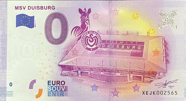 Geldschein 0 Euro Msv Duisburg Deutschland 2020 Kleinkinder Zahlen 2565