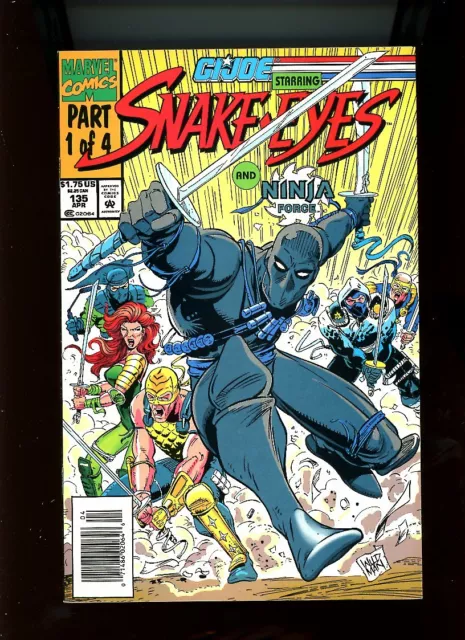 1993 Marvel, " G.I. JOE " # 135 poly-bag, featuring Snake-Eyes, U-PICK, NM, BX74