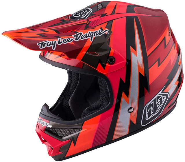 Troy Lee Designs Air Beams Motorrad Crosshelm (Red,S (54/56))