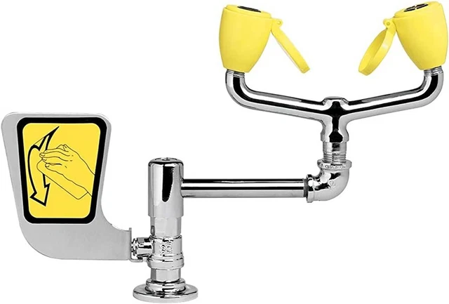 Speakman SE-572-LH Counter Mounted Laboratory Eyewash with Left Hand Activator
