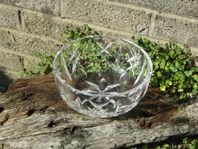 Vintage Irish Waterford Crystal large bowl - Signed - 8 inch diameter 2