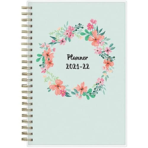 2021-2022 Academic Year Weekly & Monthly Planner, 5" x 8", Frosted Flexible