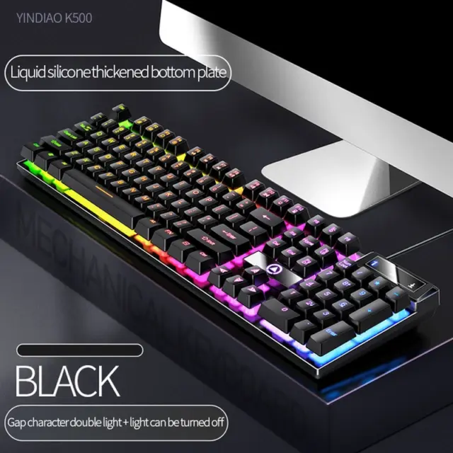 Keyboard Gaming Wired Laptop Desktops PC Computer Office Accessories Low Profile