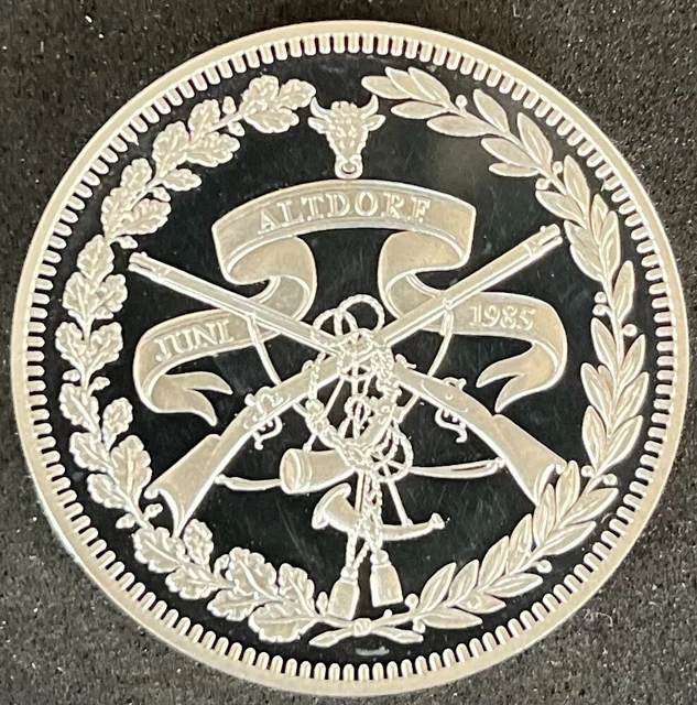 Médaille En Argent De La Société Suisse De Tir à Buenos Aires 1890 - Collection Argentine