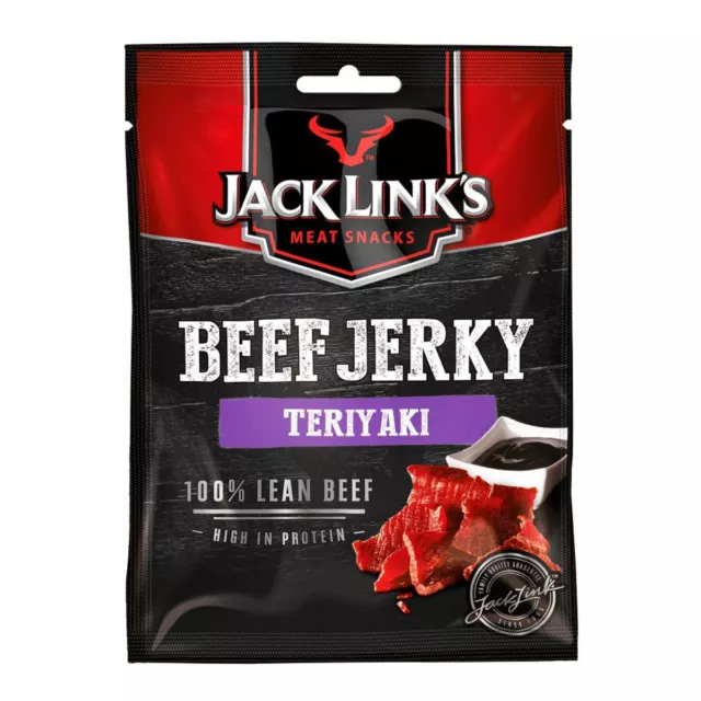 Jack Links Beef Jerky Teriyaki  gewürztes getrocknetes Rindfleisch 25g