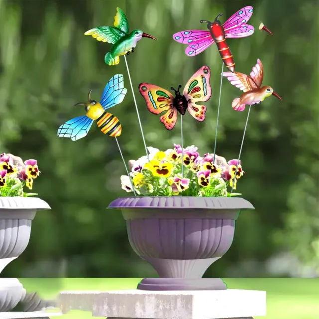 Totalmente Nuevo Mariposas Estacas Jardín Plugin Mariposas Estacas Decoración del Hogar