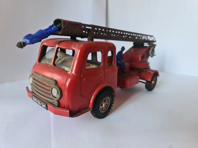 Ancien Camion De Pompier Joustra – Jouet Vintage Des Années 60-70