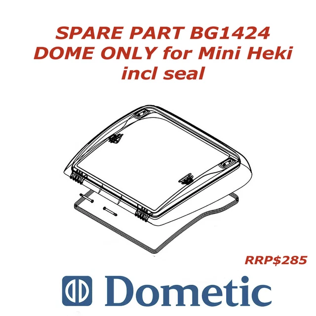 RV DOMETIC MINI Heki roof hatch DOME ONLY caravan Skylight 400x400