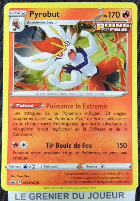 Pokemon Card Pyrobut SWSH278 HOLO PROMO ZENITH SUPREME FR NEW