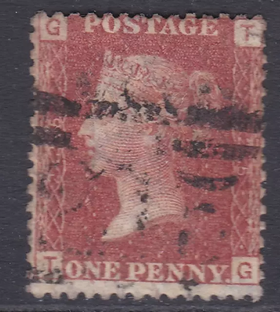 1d Penny Red plate 225 lettered T-G Very Fine Used