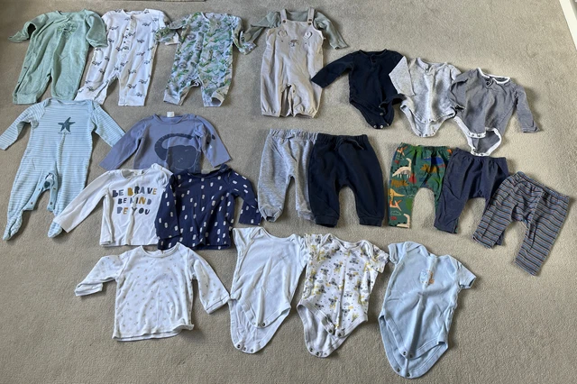 Pacchetto vestiti bambino, articoli X21 6-9 mesi