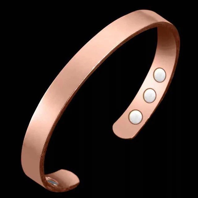 1 juego de pulsera compacta de cuidado de la salud con brillo brillante color dorado a juego