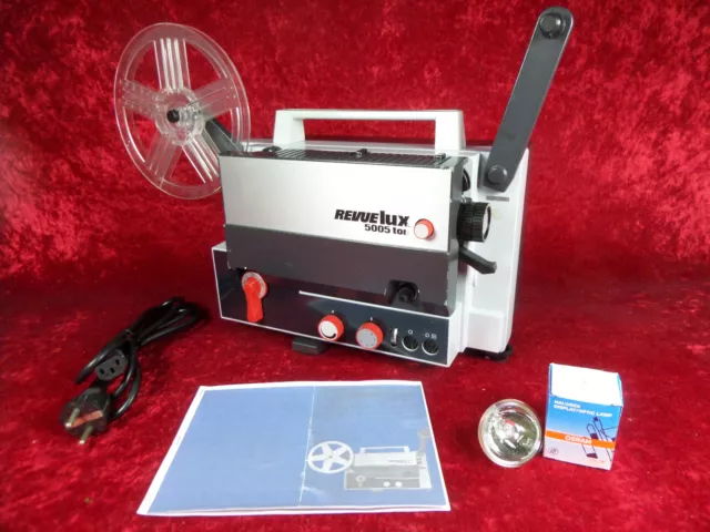Super 8 Proyector de Película "REVUElux 5005 ton" Usado, Buen Estado. Ver video.
