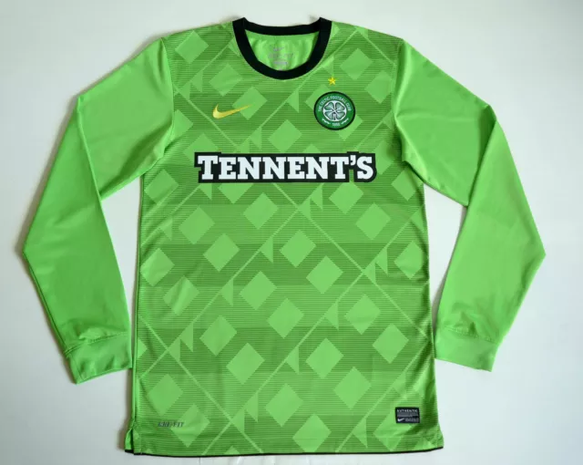 Celtic Glasgow 2010 - 2011 Away Nike Long Sleeve LS Shirt size Adult Small S