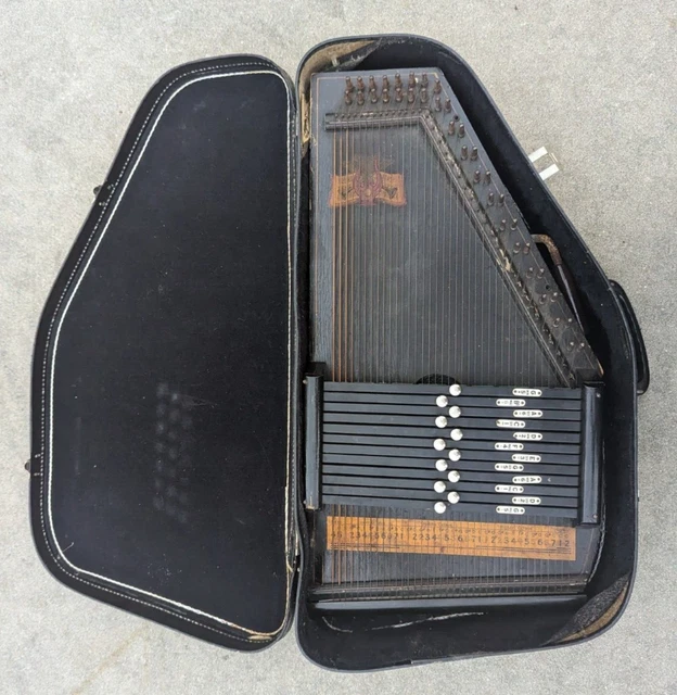 ANTIQUE AUTOHARP OSCAR Schmidt 12 Chord 36 String As Is Parts
