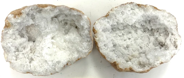 FM0359 Fipro Minerals Geode Quarz Kristall Druse Marokko Glücksgeode Paar 1101g