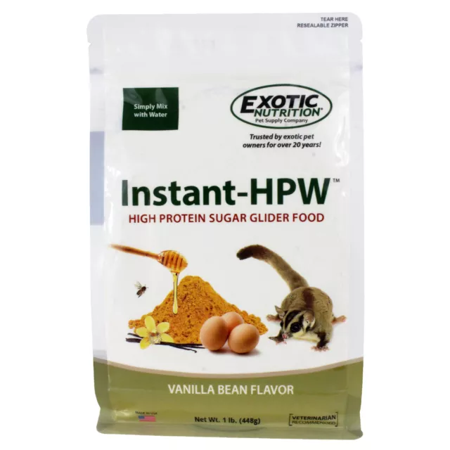 Instant-HPW (1 lb.) - All Natural High Protein Nutritious Sugar Glider Food