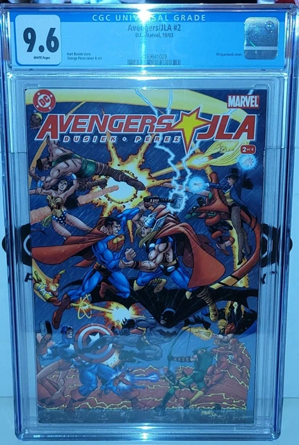Avengers/JLA #2 CGC 9.6 NM+ George Perez Wraparound Cover Marvel DC Comics 2003