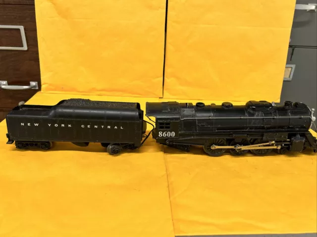 LIONEL 8600 NEW YORK CENTRAL HUDSON STEAM LOCOMOTIVE/TENDER Untested