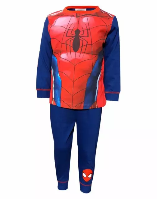 Jungen Spiderman Neuheit Pyjama Kostüm Verkleidung Nachtwäsche Alter 2-8 Jahre