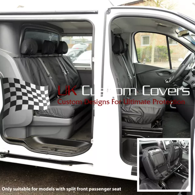 RENAULT TRAFIC CREW Van 2014 Tailored Front Rear Seat Covers