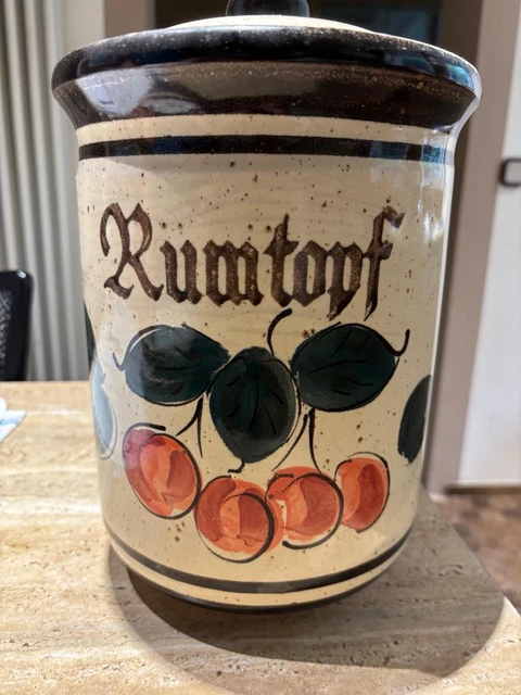 Original Bunzlauer Keramik-Marmeladentopf – 0,42 Liter, Dekor 42, Handbemalt & Lebensmittelecht