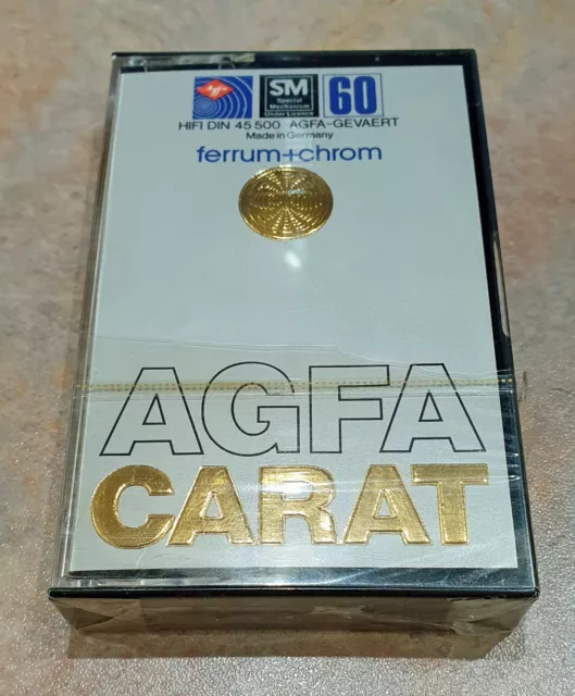 Original Audio Kasette AGFA CARAT Gold Version (Original verpackt)