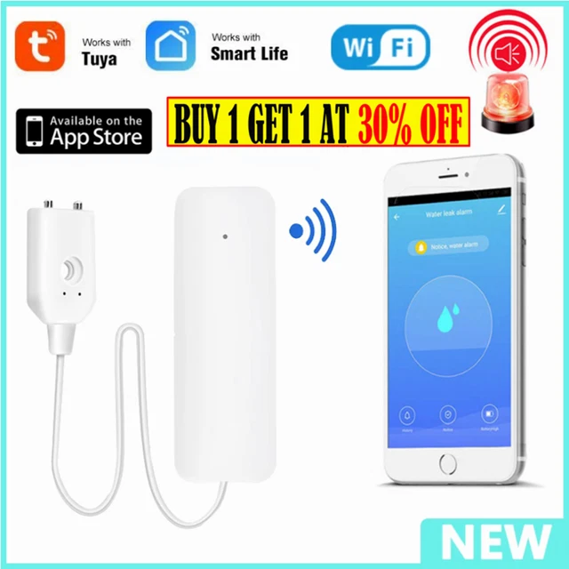 PRATYAHARA Capteur De Fuite D'Eau Intelligent Zigbee Tuya - Détecteur D'Inondation Avec Alarme Instantanée Et Notifications Mobile