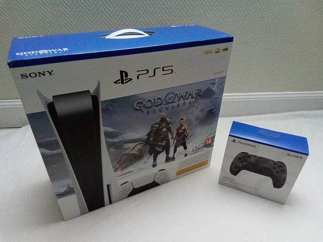 Pack PlayStation 5  Modèl - Slim  + 2nd Mantt Sans Fil Dualsense Ps5 0711719581116