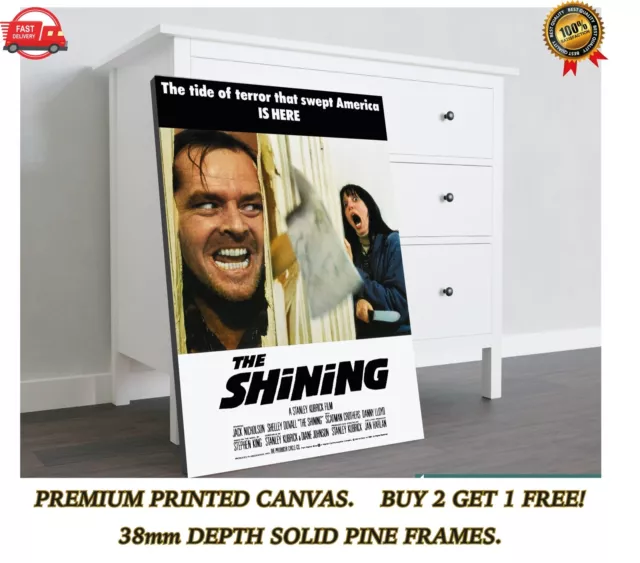 The Shining Classic Movie Large CANVAS Art Print Gift A0 A1 A2 A3 A4