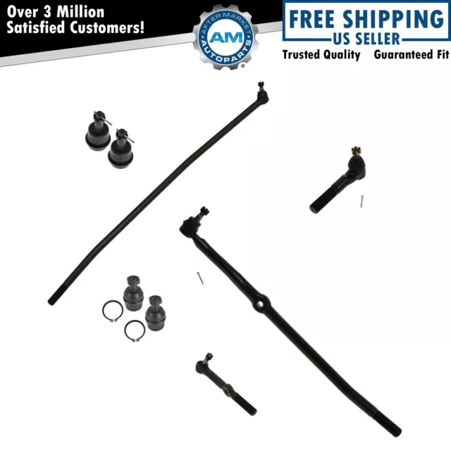 8 Piece Kit Tie Rod Ball Joint LH RH Set for Ram 1500 2500 4WD Pickup Truck New