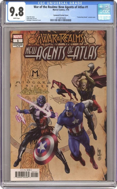 War of the Realms New Agents of Atlas 1B Camuncoli Variant CGC 9.8 2019