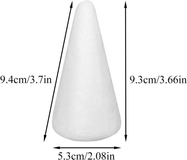 Conos de Espuma Para Manualidades Manualidades 2,08 X 3,7 Pulgadas Paquete de 20 3