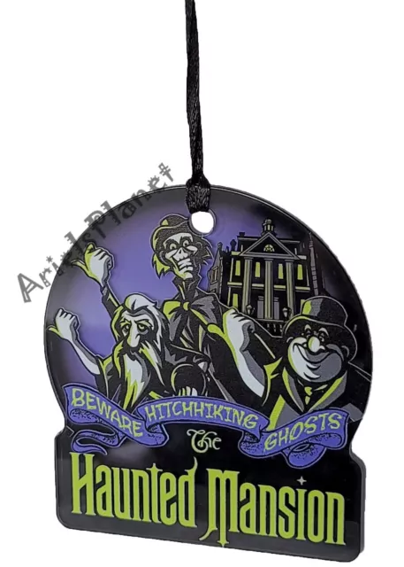 Disney Parks 2022 Haunted Mansion Beware Hitchhiking Ghosts 3D Acrylic Ornament