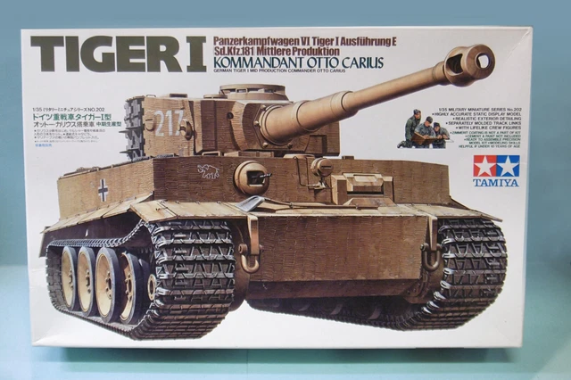 TAMIYA - CHAR TIGER I Otto Carius tank + Eduard 35716 maquette kit ...