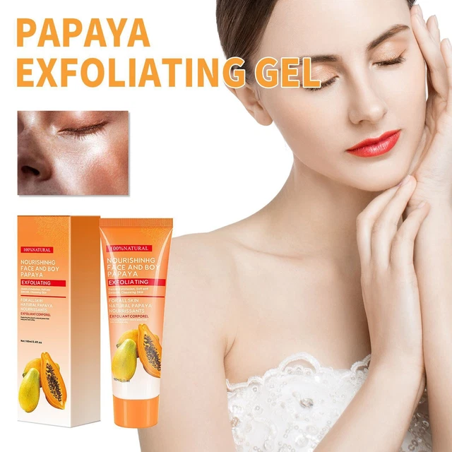 Gel exfoliante de papaya suave limpieza exfoliante hidratante brillo