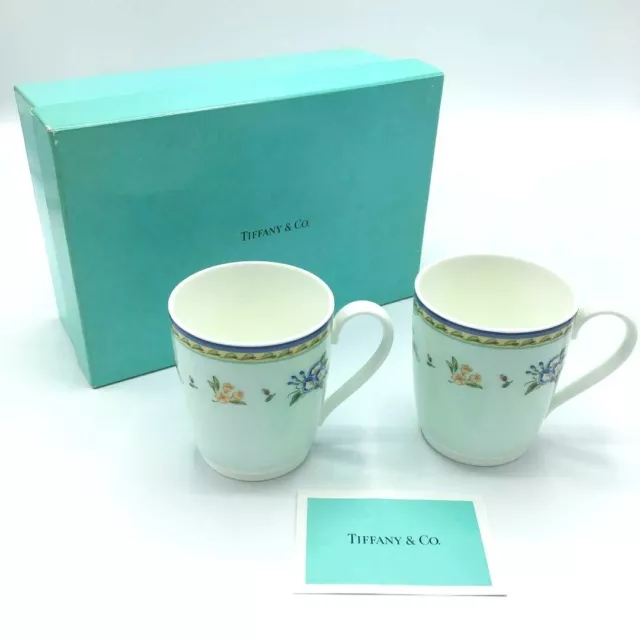 Rare Tiffany & Co. Matin Glory Paire Tasse Ensemble De Japon Express