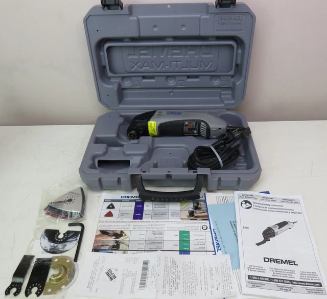 Dremel Multi Max 6300 Oscillating multi tool +case+ Blades +wrench+ manuals NEW Dremel Multi Max 6300 Oscillating multi tool +case+ Blades +wrench+ manuals NEW