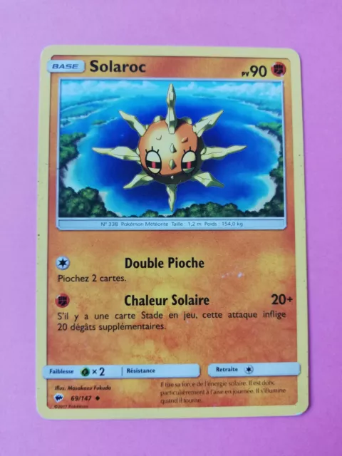 2017 POKEMON / SOLAROC / PV 90 Trading Card - 69/147