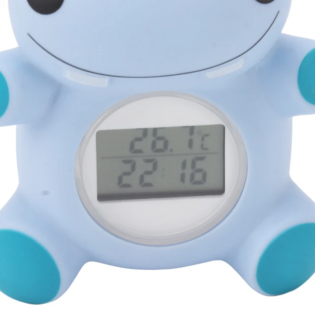 Termómetro de bañera para bebé advertencia intermitente sensor sensible animal pantalla LCD 3