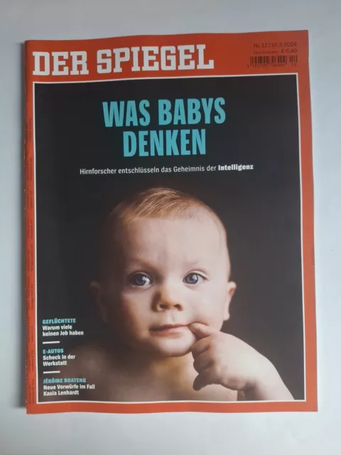 Der Spiegel Nr. 12/2024 vom 16.3.2024 Was Babys Denken - Intelligenz