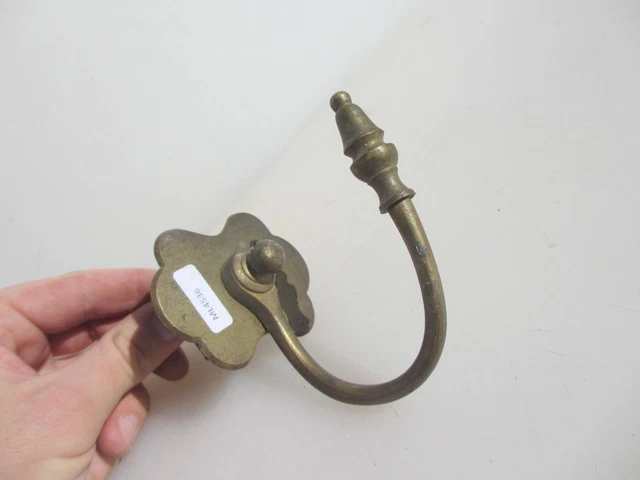Victorian Brass Coat Hook Hat Hanger Old Antique Vintage