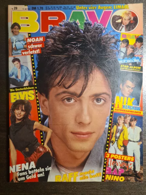 BRAVO 29/1984 Heft Komplett - Nik Kershaw, Alphaville, Nena, Elvis Presley- Top!