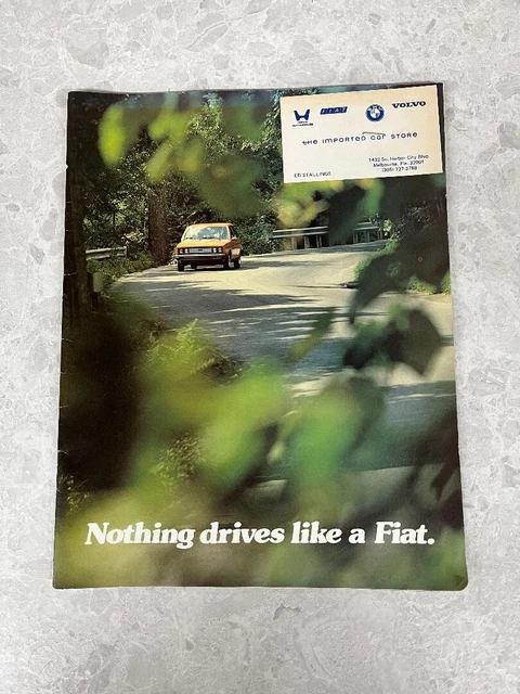 1978 Fiat Full Line Nothing Drives Like a Fiat Sales Brochure - 128 131 124 X1/9